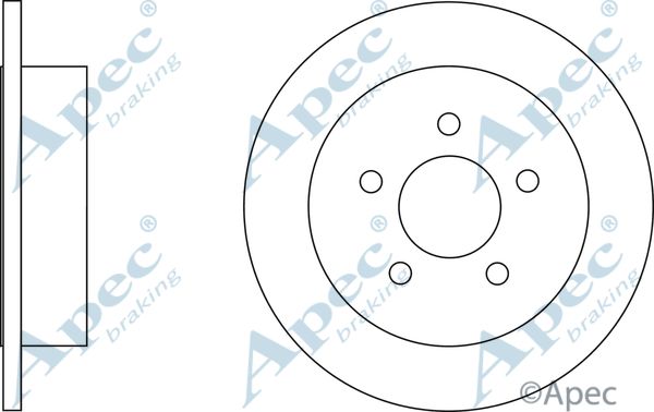 APEC BRAKING Тормозной диск DSK2637